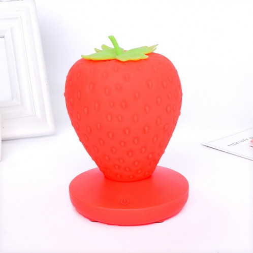 Creative Home LED Silicone Strawberry Night Light USB Rechargeable Chevet Décoration Atmosphère Lumière (Rouge) SH701B638-07