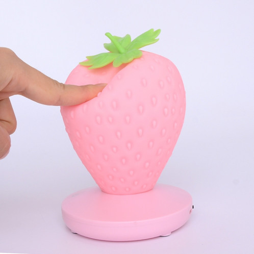Creative Home LED Silicone Strawberry Night Light USB Rechargeable Chevet Décoration Atmosphère Lumière (Rouge) SH701B638-07