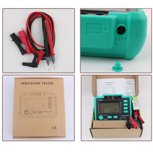 Testeur numérique de résistance d'isolement d'instrument de mesure de multimètre numérique VC60B + SH737277-08