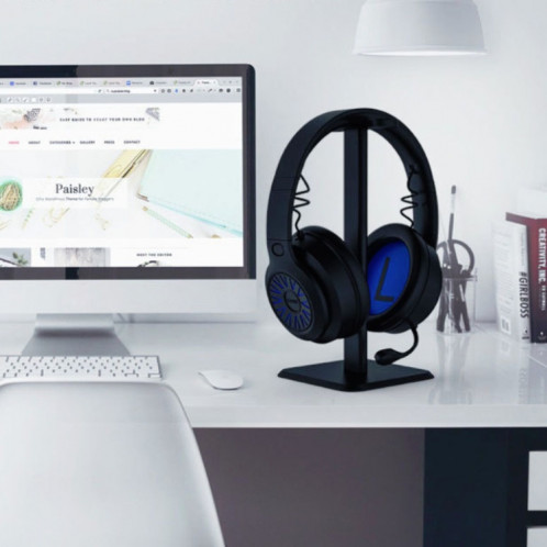 Support de casque Présentoir de casque de café Internet (blanc) SH201A1291-08