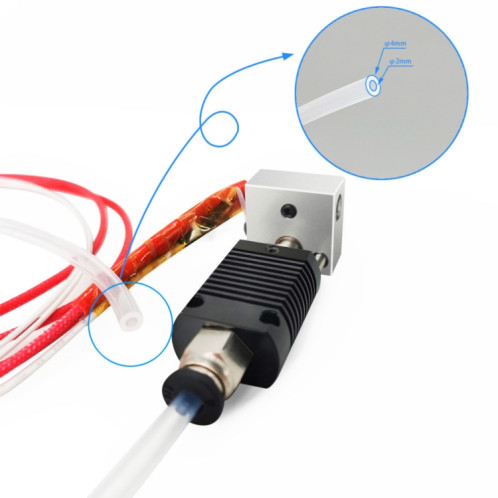 Adaptateur de tête d'extrusion à extrémité chaude Anet ET4 avec kit de tête d'extrusion pour imprimante 3D thermistance à tige chauffante SH701A1989-06