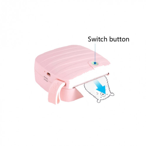 Mini imprimante photo portative de Bluetooth d'autocollant de Deli X1, livraison aléatoire de couleur SD8165329-07