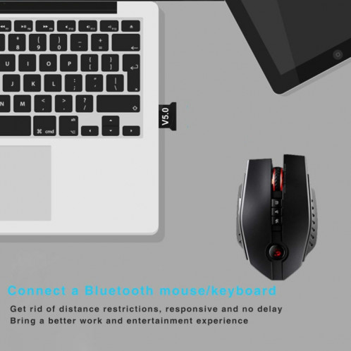 3 PCS Bluetooth V5.0 Adaptateur Ordinateur Portable USB Clavier Bluetooth Récepteur Audio SH8174671-07