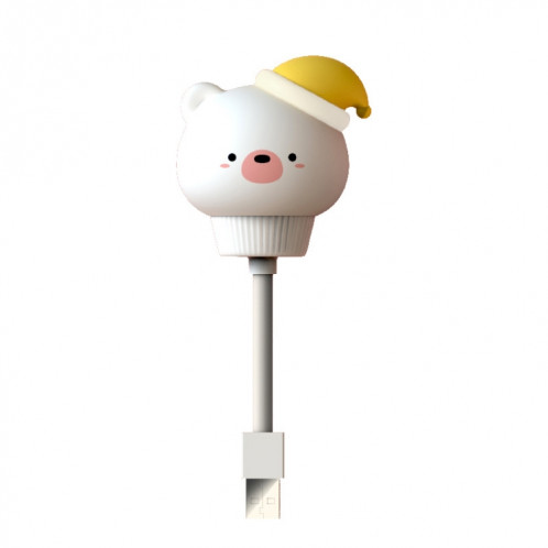 Veilleuse USB LED Lampe de chevet avec protection des yeux de sommeil de chambre mignonne, Style: Version régulière (Ours) SH001A421-05