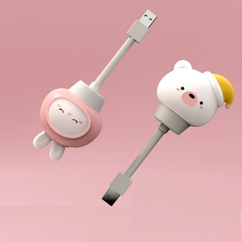 Veilleuse USB LED Lampe de chevet avec protection des yeux de sommeil de chambre mignonne, Style: Version régulière (Ours) SH001A421-05