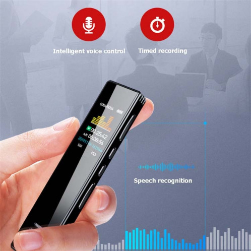 Enregistreur vocal professionnel MROBO A10 HD réduction du bruit étudiant MP3 lecteur d'écran couleur, capacité: 8 Go SH75011500-08