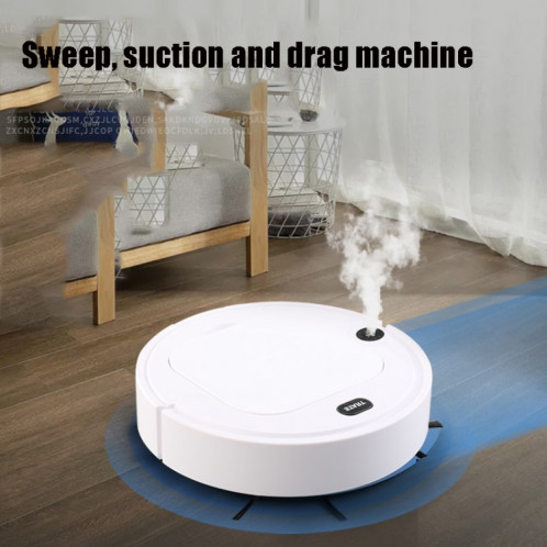 Robot de balayage d'humidification intelligent domestique Spray paresseux de balayage de dépoussiéreur aspirateur de nettoyage (blanc) SH901A1680-09