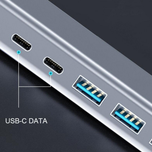14 en 1 Type-C vers HDMI PD VGA RJ45 USB 3.0 USB 2.0 Port Audio SD / TF HUB Multi-fonction USB HUB Splitter Station d'accueil SH91641316-07