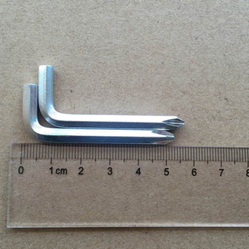 100 PCS tournevis clé hexagonale clé hexagonale outils de réparation de scooter trépan croisé, spécification: 5 mm, matériau: acier 45 SH70021181-04
