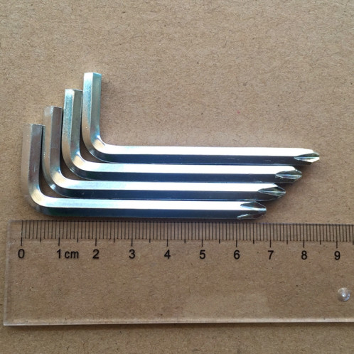 100 PCS tournevis clé hexagonale clé hexagonale outils de réparation de scooter trépan croisé, spécification: 4 mm, matériau: acier A3 SH7004873-04