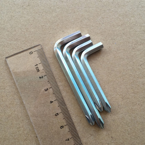 100 PCS tournevis clé hexagonale clé hexagonale outils de réparation de scooter trépan croisé, spécification: 4 mm, matériau: acier A3 SH7004873-04