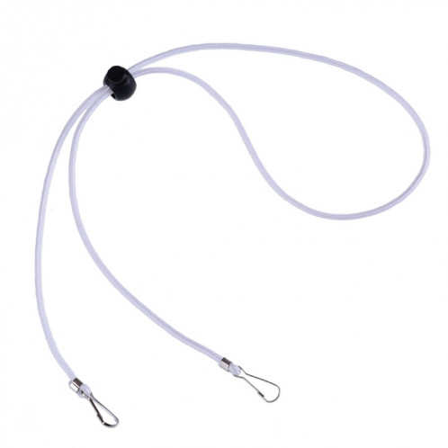 Longe réglable anti-perte de masque 10 pièces et crochet d'oreille (blanc) SH001B56-09