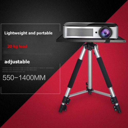 Support de projecteur en alliage d'aluminium ET-650 avec trépied de projecteur extensible à plateau SH92761688-06