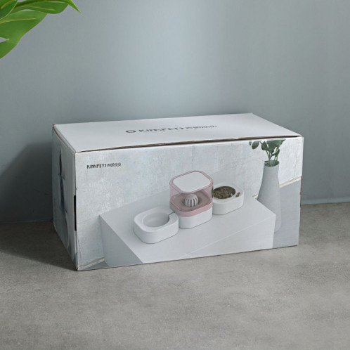 Fontaine à boire automatique lavable amovible transparente pour animaux de compagnie avec boîte à aliments en acier inoxydable, spécification: doubles bols (vert) SH9306315-08