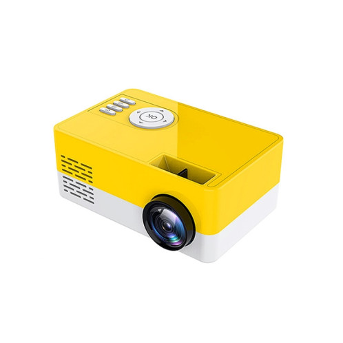 S261 / J16 Home Mini projecteur LED portable HD 1080P, prise en charge de la carte TF / disque AV / U, spécification de la prise: prise britannique (jaune blanc) SH003C770-06