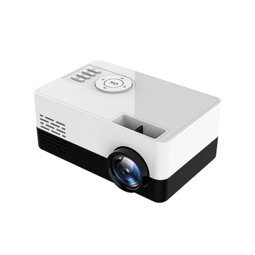 S261 / J16 Home Mini projecteur LED portable HD 1080P, prise en charge de la carte TF / disque AV / U, spécification de la prise: prise AU (blanc noir) SH004A223-06