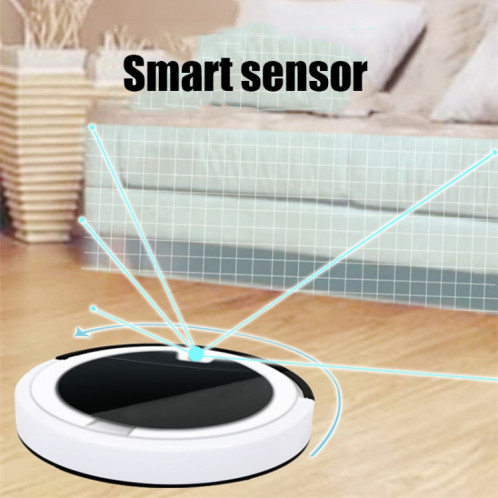 Accueil Smart Sweeping Robot Planning Route Télécommande Grand Aspirateur Balayeuse (Blanc Noir) SH301A616-09