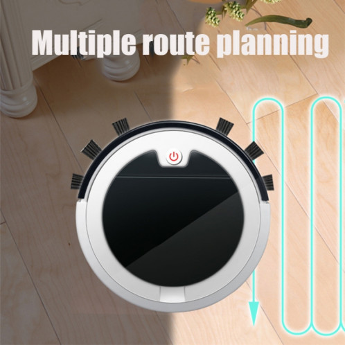 Accueil Smart Sweeping Robot Planning Route Télécommande Grand Aspirateur Balayeuse (Blanc Noir) SH301A616-09