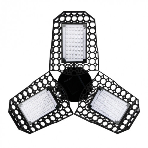 LED E27 lumière de croissance des plantes lumière de supplément de plantation de semis pliant à trois feuilles, puissance: 126 perles SH84021306-05