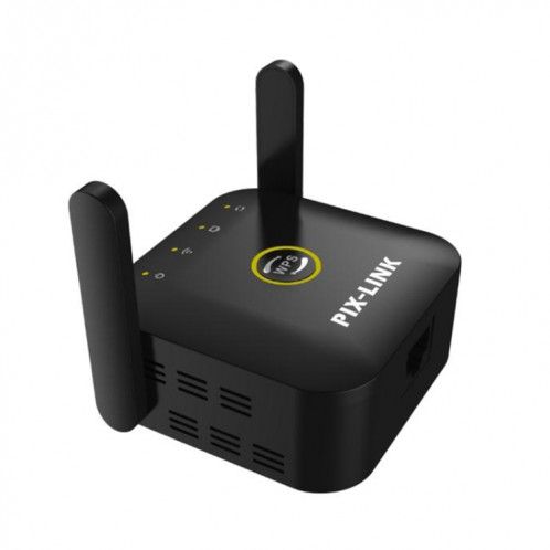 PIX-LINK WR22 Extendeur d'amélioration de l'amplification du signal sans fil Wifi 300 Mbps, Type de prise: Prise UE (Noir) SP601A1570-012