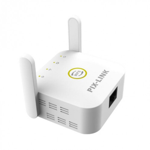 PIX-LINK WR22 Extendeur d'amélioration de l'amplification du signal sans fil Wifi 300 Mbps, Type de prise: Prise UE (Blanc) SP601B1312-012