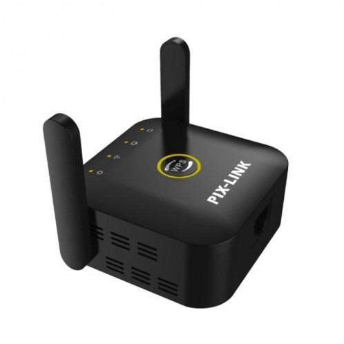 PIX-LINK WR22 Extendeur d'amélioration de l'amplification du signal sans fil Wifi 300 Mbps, Type de prise: Prise AU (Noir) SP604A1657-012