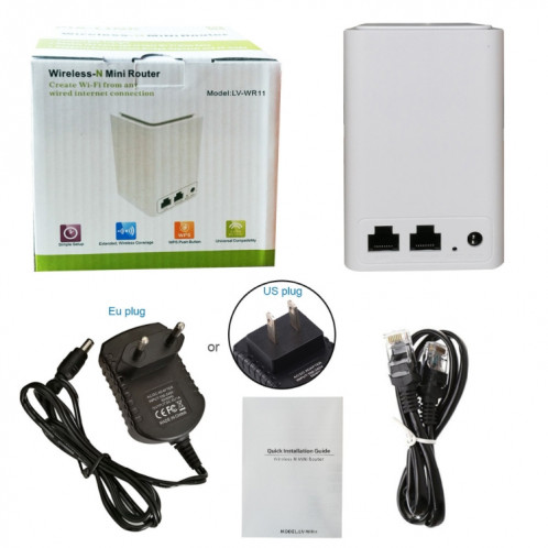 Amplificateur de relais de signal sans fil WiFi domestique PIXLINK WR11 300Mbps, type de prise: SP79011412-010