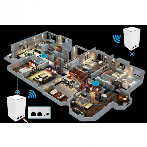 Amplificateur de relais de signal sans fil WiFi domestique PIXLINK WR11 300Mbps, type de prise: SP79011412-010
