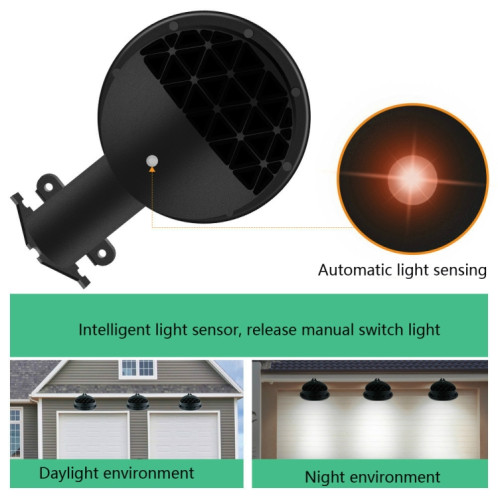 80W LED détection de lumière extérieure IP65 applique murale étanche jardin cour réverbère (lumière blanche) SH404B1066-09