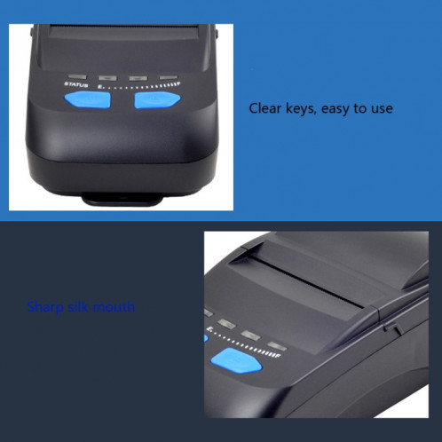 Imprimante thermique portative de 58mm d'imprimante thermique de Xprinter XP-P300, petite imprimante portative de reçu, prise de CN SX0005805-09