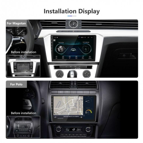 Machine universelle Android de navigation intelligente de navigation de voiture DVD inversant la machine intégrée vidéo, taille: 10 pouces 1 + 16G, spécification: Standard SH90041342-016