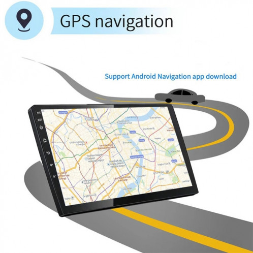 Machine universelle de navigation intelligente Android de navigation de voiture DVD inversant la machine intégrée vidéo, taille: 10 pouces 2 + 32G, spécification: Standard SH9006434-016