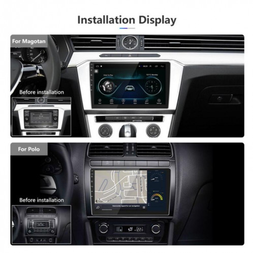 Machine universelle Android Navigation intelligente de voiture de navigation DVD Machine intégrée vidéo d'inversion, taille: 10 pouces 1 + 16G, spécification: caméra standard + 4 lumières SH9010641-016