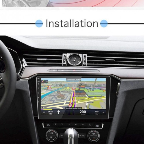 Machine universelle Android Navigation intelligente de voiture de navigation DVD Machine intégrée vidéo d'inversion, taille: 10 pouces 1 + 16G, spécification: caméra standard + 4 lumières SH9010641-016