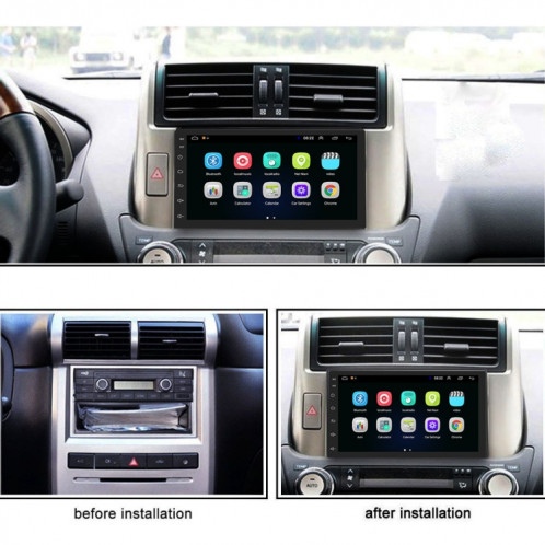 Voiture 7 pouces Universal Android Navigation MP5 Player GPS Bluetooth Car Navigation All-in-one, Spécifications: Standard +4 Lights Camera SH9502684-08