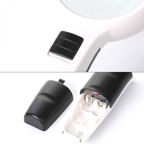 Lentille haute définition portable avec lecture de lumière LED et loupe d'entretien pour les personnes âgées, style: 95 mm 10 fois SH54011337-013