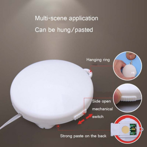 Décoration de Noël Lumière LED Lampe suspendue 3D de vacances, Puissance: Batterie (maison) SH601I1837-07