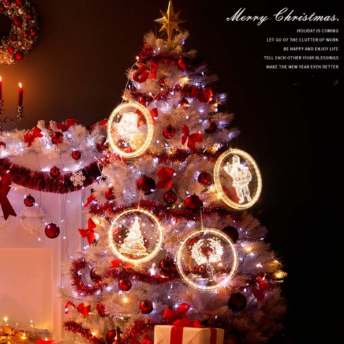 Décoration de Noël Lumière LED Lampe suspendue 3D de vacances, Puissance: Batterie (maison) SH601I1837-07