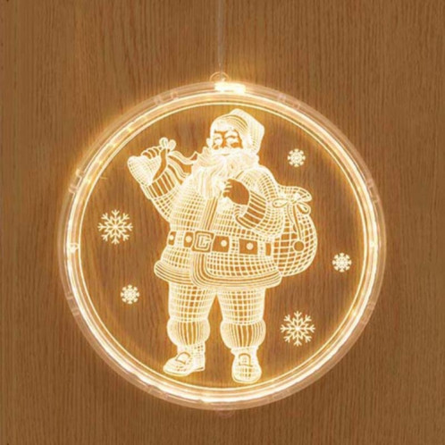 Décoration de Noël Lumière LED Lampe suspendue 3D de vacances, Alimentation: USB (Père Noël) SH602B755-07