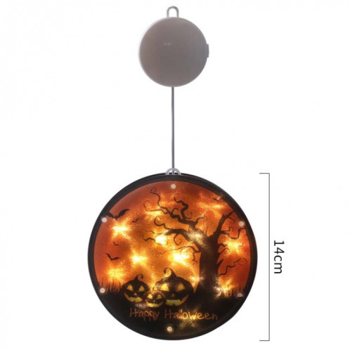 2 PCS Halloween Star String Light Show Fenêtre Horreur Décoration LED Lampe suspendue à piles (grand arbre) SH701C533-06