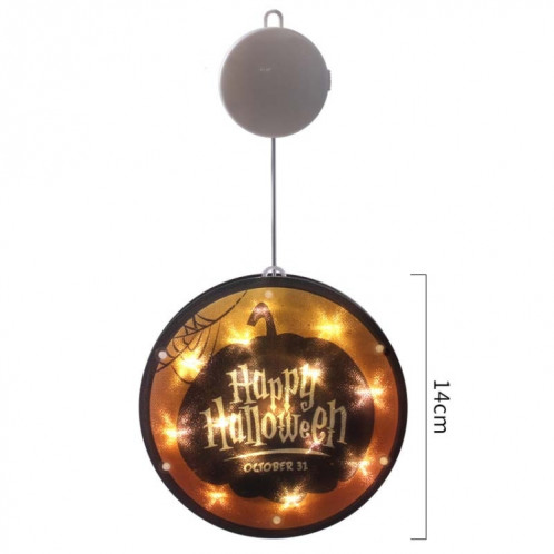 2 PCS Halloween Star String Light Show Fenêtre Horreur Décoration LED Lampe suspendue à piles (Happy Halloween) SH701I777-06