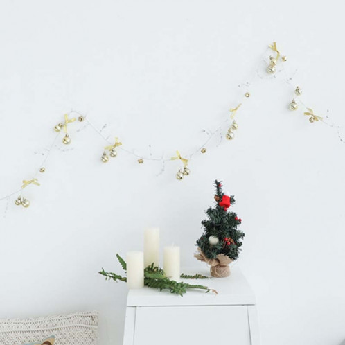 2m 20LEDs Christmas String Lights Christmas Bells Ball Décoration Lampe, Style: Or Bowknot Bell SH18041292-05