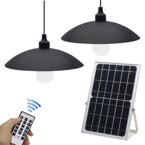 Lampe murale de jardin solaire extérieur étanche double couleur réverbère télécommandé intelligent, style: lustres doubles SH3602154-07