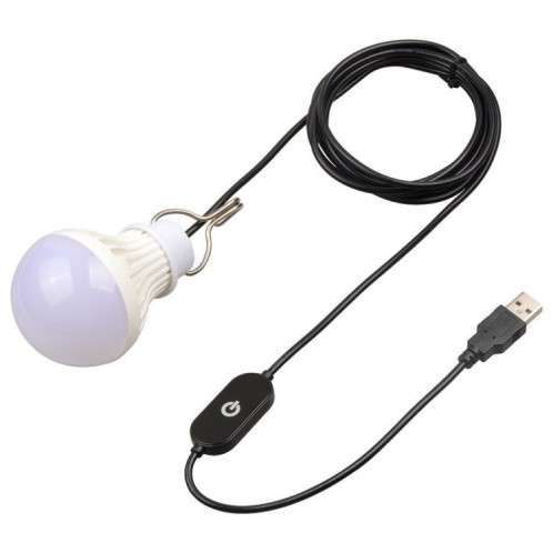 5W USB Bulbe Camping Light, Spécifications: Touch Fil Dimming Wire 3000K WHITE CHAUD, QUANTITÉ: 1PCS SH7103577-07