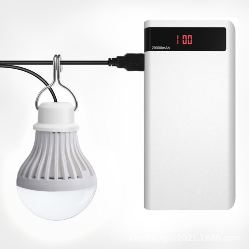 1 PCS Bulbe USB Lumière de camping d'urgence (7 W Switch Wire White White) SH601A587-07