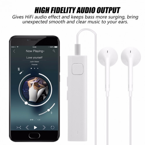 Récepteur Bluetooth Smart Headphone Voice Translator 26 Multi-language Travel Business TF Card Voice Text Interpreter Écouteur (blanc) SH001B1638-012