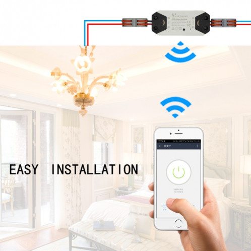 DIY WiFi Smart Light Switch Minuterie Universal Breaker Télécommande sans fil Fonctionne avec Alexa Google Home Smart Home Automation SH85721432-06