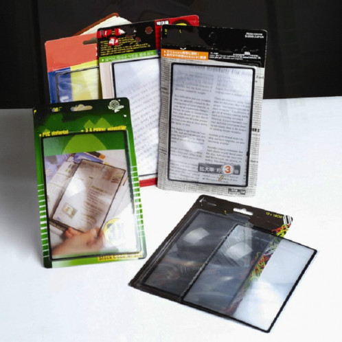 Carte Slim Reading 3x Magnifier Loupe de carte de visite, spécification: 120 × 180mm SH8301647-05
