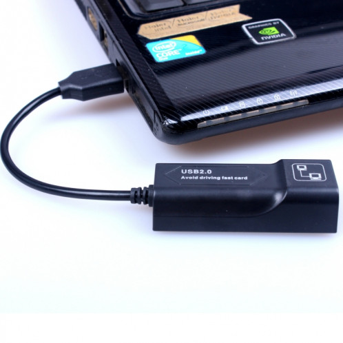 Adaptateur Ethernet USB vers RJ45 10/100 Mbps USB Carte réseau (noir) SH101A1842-05