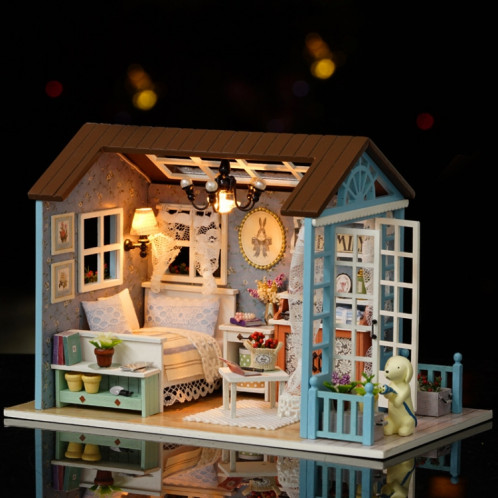Meubles de maison en bois de chambre mignonne jouets de maison de poupée bricolage pour enfants cadeau de Noël et d'anniversaire SH36111448-05